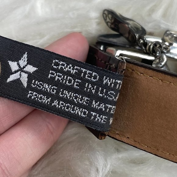 𝅺brighton Golf Belt Brown Leather Made in The USA ML 32 - Picture 9 of 9